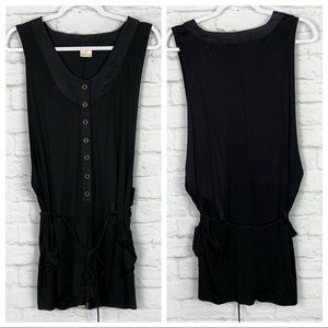 Society For Rational Dress Silk Black Belt Romper